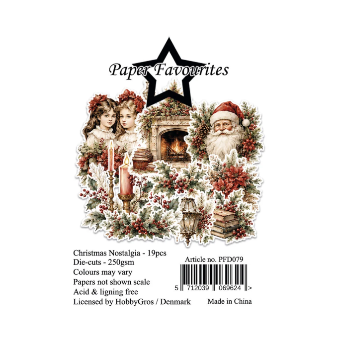 Paper Favourites väljalõiked "Christmas Nostalgia" (19 tk) 