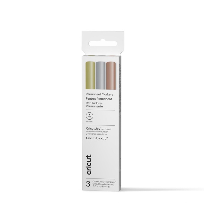 Cricut Joy markerid 1.0 Metallic Gold/Silver/Copper (3 tk)