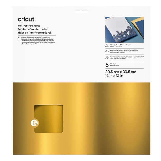 Cricut fooliumlehed 30 x 30 cm "Gold"