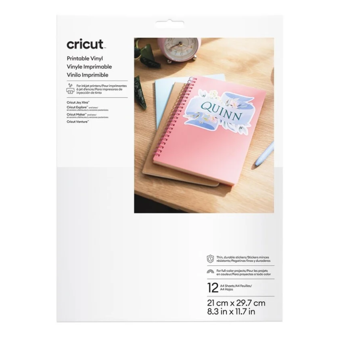 Cricut prinditav vinüül, valge A4