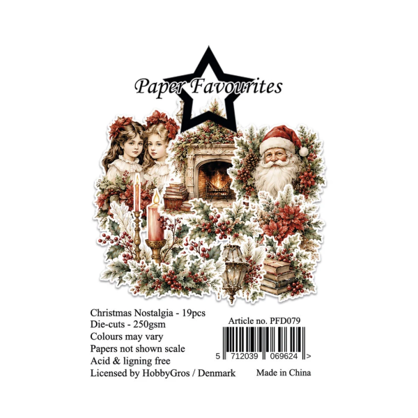 Paper Favourites väljalõiked "Christmas Nostalgia" (19 tk) 