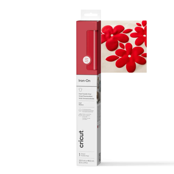 Cricut Puff Iron-On, Red