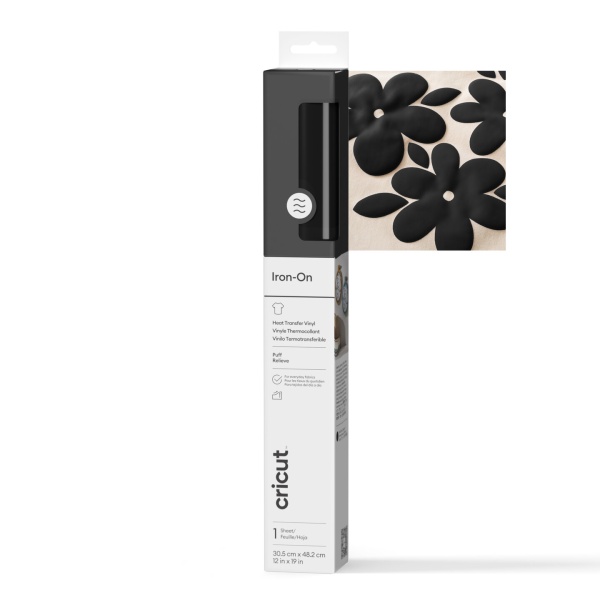 Cricut Puff Iron-On, Black