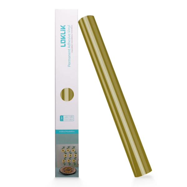 LOKLiK püsiv vinüül, Glossy Golden 1,8 m