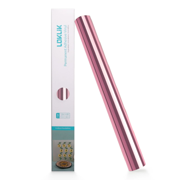 LOKLiK püsiv vinüül peegel metallik Rose Gold 1,8 m