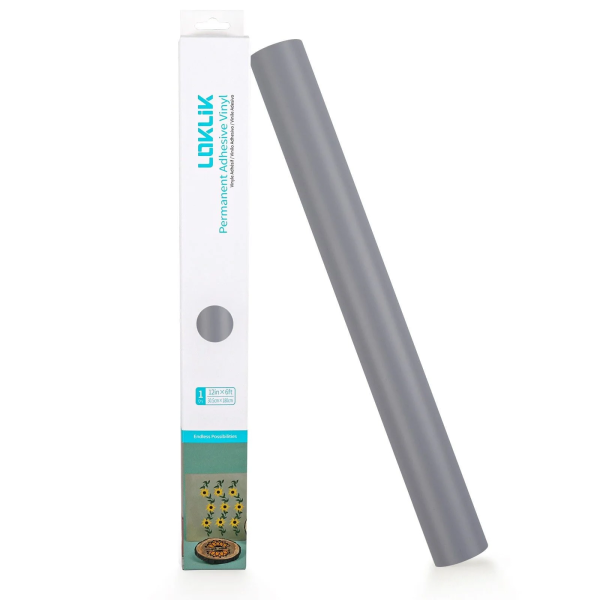LOKLiK püsiv vinüül Matte Light Gray 1,8 m