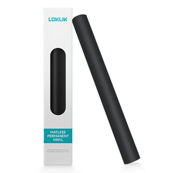 LOKLiK Matless püsiv vinüül, Matte Black 3 m