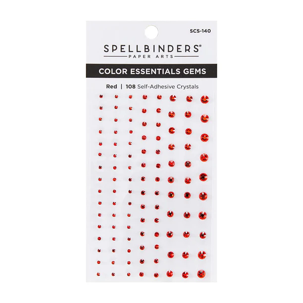 Spellbinders kleebitavad kivikesed, Red 108 tk