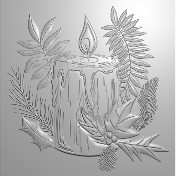 Tekstuurplaat "Jõuluküünal"