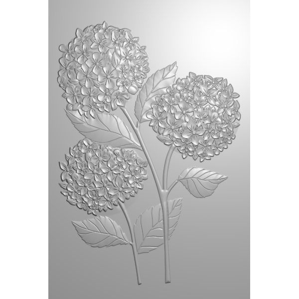 Tekstuurplaat "Hortensia"