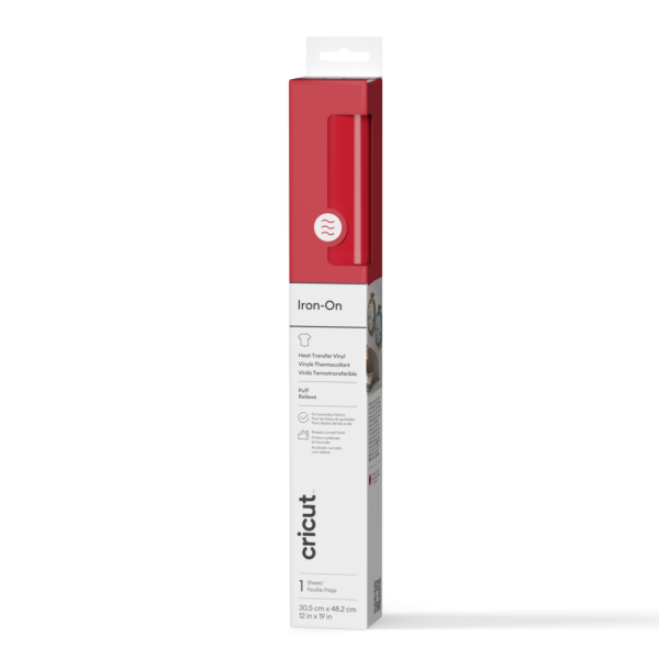 Cricut Puff Iron-On, Red