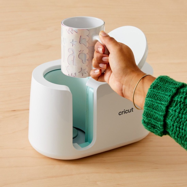 Cricut Beveled Ceramic Mug White/Grey 425 ml
