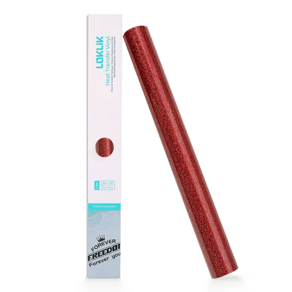 LOKLiK HTV Glitter Red 0,9 m