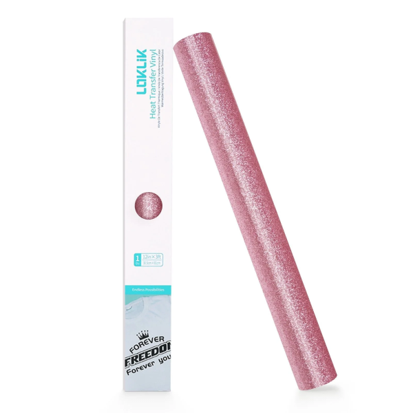LOKLiK HTV Glitter Pink 0,9 m