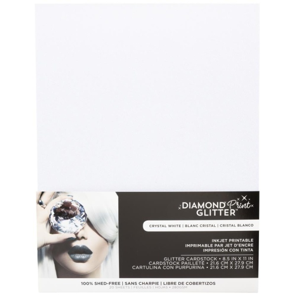 Prinditav glitterkartong, 280 g/m², Letter