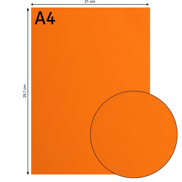 Tekstuurne kartong Melon, 216 g/m², A4