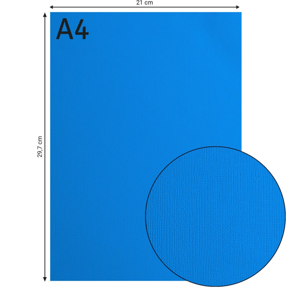 Tekstuurne kartong Denim, 216 g/m², A4