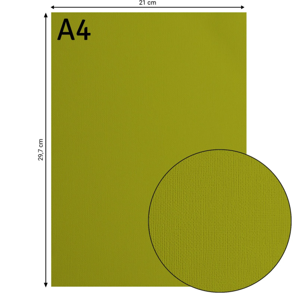 Tekstuurne kartong Fern, 216 g/m², A4