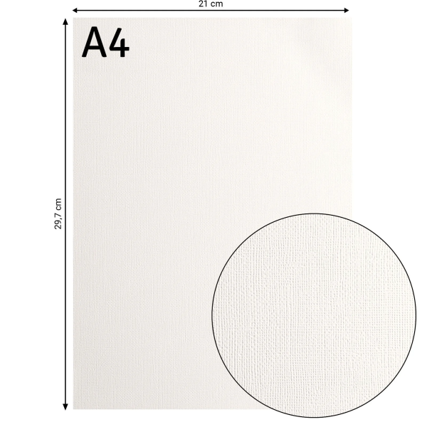 Tekstuurne kartong Off white, 216 g/m², A4